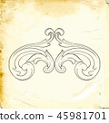 Vector baroque of vintage elements for design.  45981701