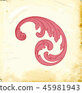 Vector baroque of vintage elements for design.  45981943
