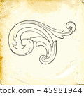 Vector baroque of vintage elements for design.  45981944