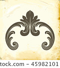 Vector baroque of vintage elements for design.  45982101