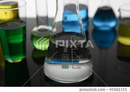 Chemical industry bulb with blue magenta Chemical industry bulb with blue magenta 45982153