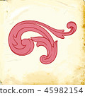 Vector baroque of vintage elements for design.  45982154