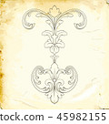 Vector baroque of vintage elements for design.  45982155
