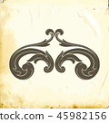 Vector baroque of vintage elements for design.  45982156
