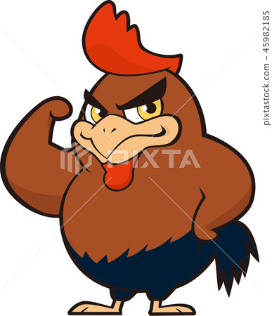Powerful chicken - Stock Illustration [45982185] - PIXTA