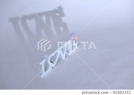 愛 愛情 白色背景 45983352