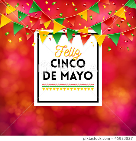 Red Cinco de Mayo Poster vector image Red Cinco de Mayo Poster vector image 45983827