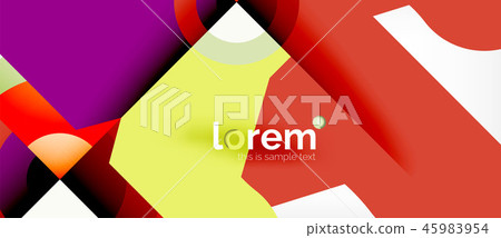 Abstract round elements composition background, organic design 45983954