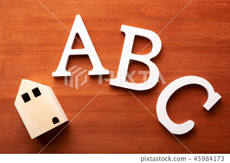 Image material of house and ABC 45984173