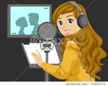 Teen Girl Voice Actor Illustration 45985331