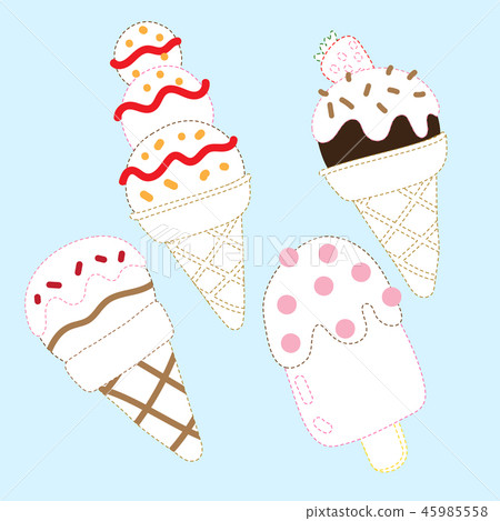 ice cream page coloring vector design 45985558