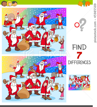 find differences with Christmas characters 45985589