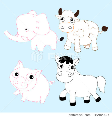 mammals page coloring vector design 45985623