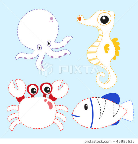ocean page coloring vector design ocean page coloring vector design 45985633