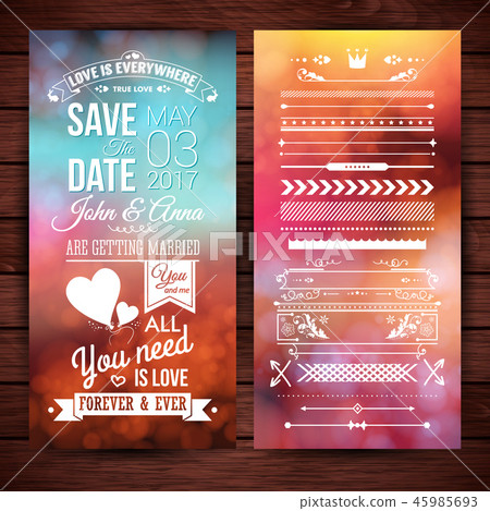Save the date for stationery or backgrounds 45985693
