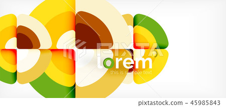 Circles and triangles geometric abstract background. Trendy abstract layout template for business or Circles and triangles geometric abstract background. Trendy abstract layout template for business or 45985843