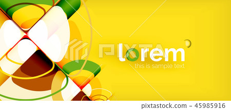 Circles and triangles geometric abstract background. Trendy abstract layout template for business or Circles and triangles geometric abstract background. Trendy abstract layout template for business or 45985916