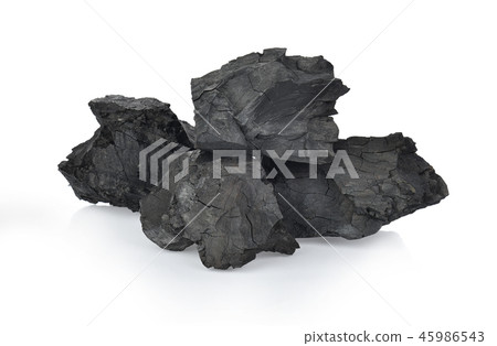 Coals on  White Background Coals on  White Background 45986543