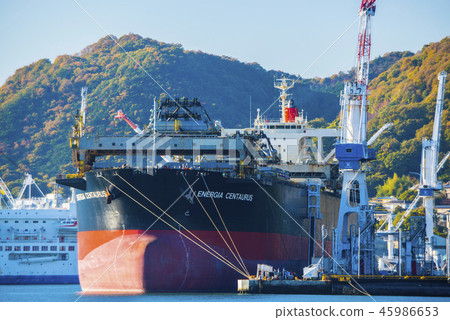 A shipyard that maintains large ships A shipyard that maintains large ships 45986653