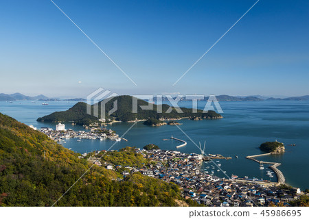 廣島縣福山市鞆浦和瀨戶內海的風景 45986695