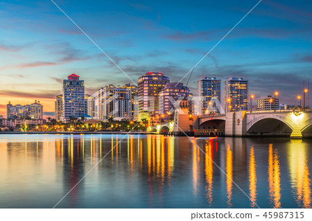 West Palm Beach Florida Skyline West Palm Beach Florida Skyline 45987315