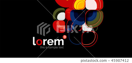 Geometric modern abstract background 45987412