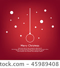 Merry Christmas and Happy New Year greeting card,  45989408