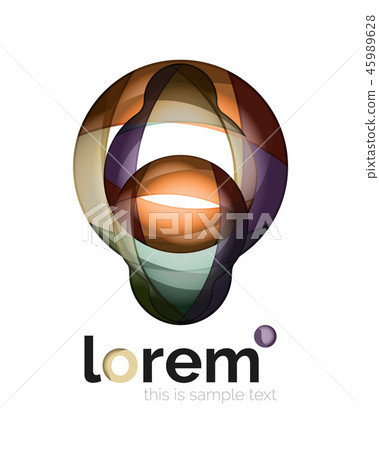 Abstract geometric business icon 45989628