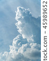 Vertical shot of towering cumulus clouds 45989652