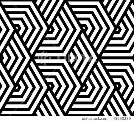 Abstract geometric pattern with stripes, lines.  45990229