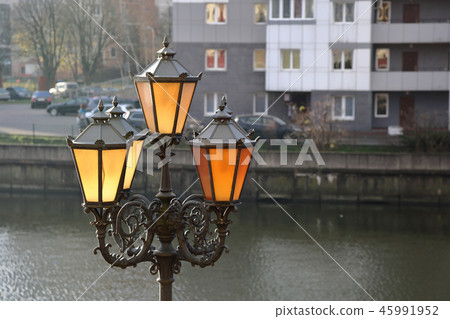 Iron street lamp Iron street lamp 45991952