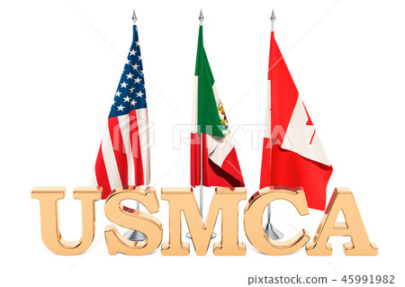 Flags of the United States, Mexico and Canada 45991982