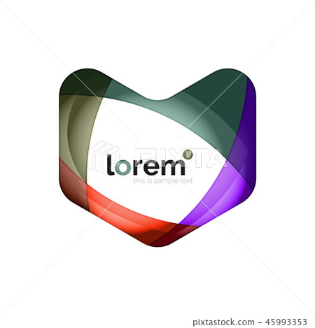 Abstract geometric business icon 45993353