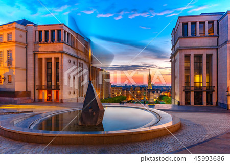 Brussels at sunset, Brussels, Belgium 45993686