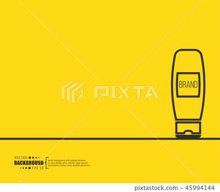 Abstract creative concept vector line draw background for web, mobile app, illustration template 45994144