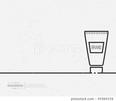 Abstract creative concept vector line draw background for web, mobile app, illustration template 45994339