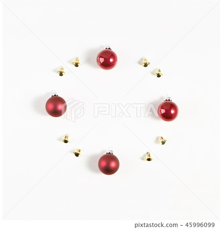Crristmas decorations on white background. 45996099