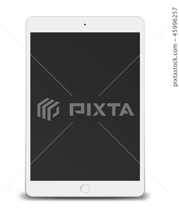 Tablet pc computer with black screen isolated Tablet pc computer with black screen isolated 45996257