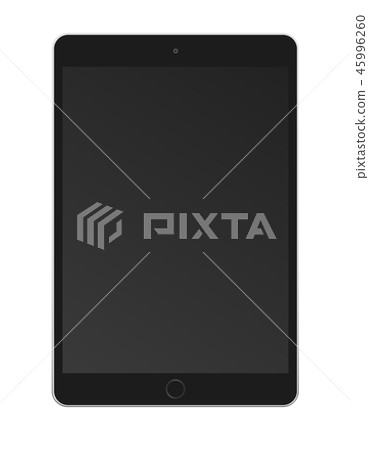 Tablet pc computer with black screen isolated Tablet pc computer with black screen isolated 45996260