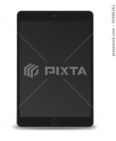 Tablet pc computer with black screen isolated Tablet pc computer with black screen isolated 45996261