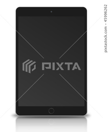 Tablet pc computer with black screen isolated Tablet pc computer with black screen isolated 45996262