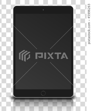 Tablet pc computer with black screen isolated Tablet pc computer with black screen isolated 45996263