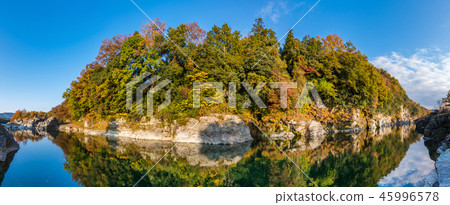 秋天長崎岩石tatami風景全景 45996578