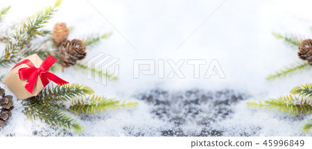 Christmas and Happy New Year background. 45996849