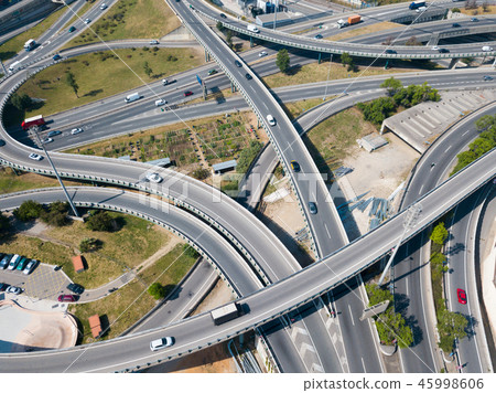Barcelona flyover interchange Barcelona flyover interchange 45998606