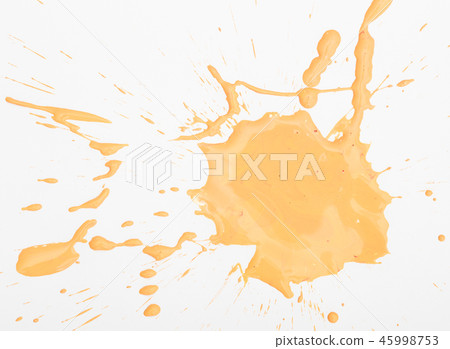 Yellow paint blot Yellow paint blot 45998753