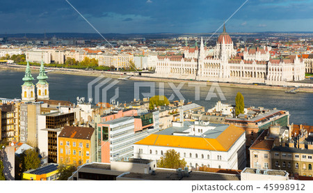 View of Budapest with Hungarian Parliament View of Budapest with Hungarian Parliament 45998912
