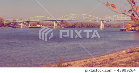 Image of Maria Valeria bridge in Esztergom of Hungary Image of Maria Valeria bridge in Esztergom of Hungary 45999264