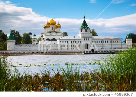 Male Ipatievsky Monastery at cloudy day in Kostroma, Russia Male Ipatievsky Monastery at cloudy day in Kostroma, Russia 45999367