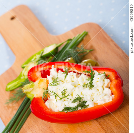 Bell pepper stuffed with brynza 45999819